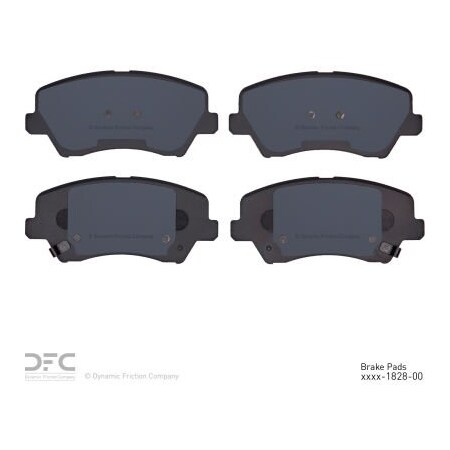 Dynamic Friction Co DFC 3000 Ceramic Brake Pads - Dynamic Friction Company 1310-1828-00 1310-1828-00